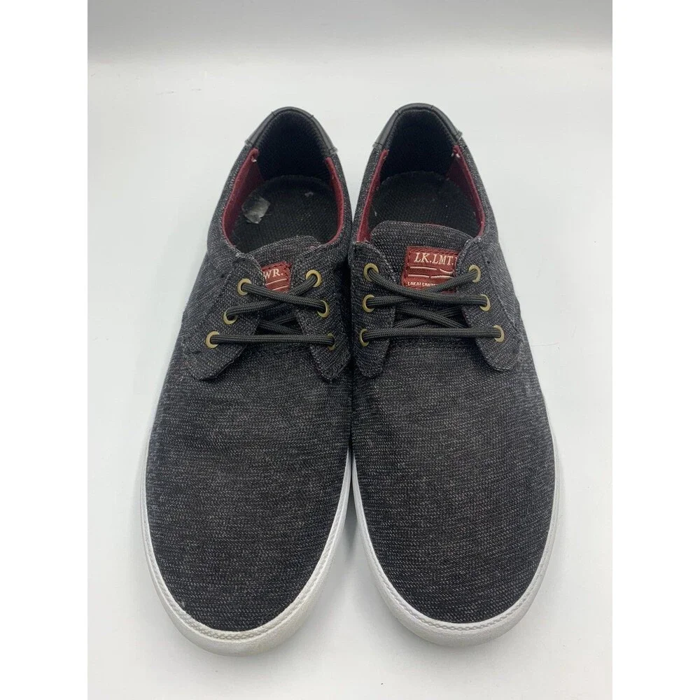 Lakai Skateboard Shoes Daly Black Textile Red Mens 8